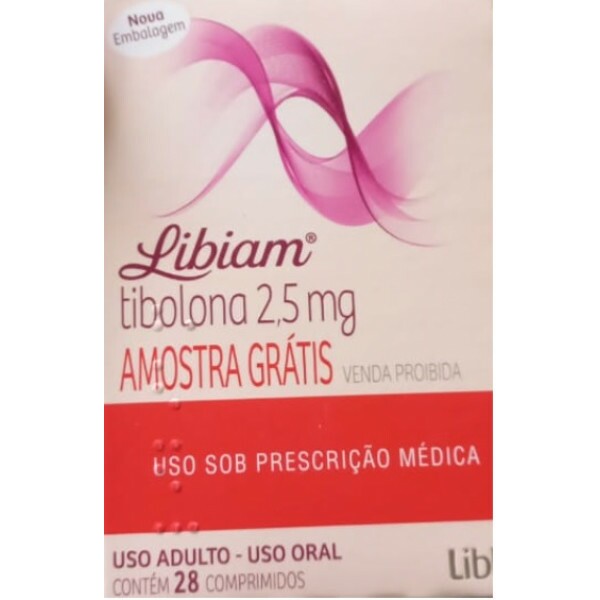Libiam - Tibolona 2,5mg - 28 Cápsulas